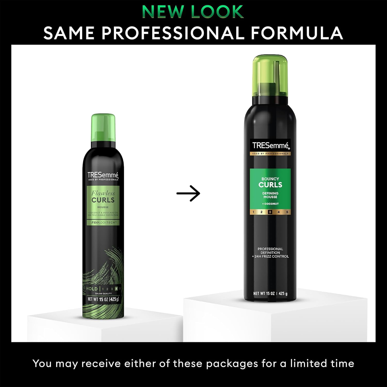 TRESemmé Defining Hair Mousse, Bouncy Curls 2-Pack – Curly Hair