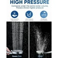 thumbnail image 5 of High Pressure Shower Head Handheld 5" Large, Extra Long 60" SS Hose 10-mode Portable Detachable Shower Head with Hard Water Filter for Bathroom, Anti-clog & Powerful to Clean Tile & Pets, 5 of 10