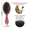 thumbnail image 6 of Red Christmas HO Pattern Hair Brush,Girls Detangling Hair Brush,Glide Through Tangles with Ease for Wet & Dry Hair,8.8"X2.8", 6 of 7