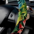 thumbnail image 5 of Tropical Plants 14.5 Inch Printing PVC Leather Car Wheel Cover Steering Wheel Covers Auto Accessories, 5 of 6