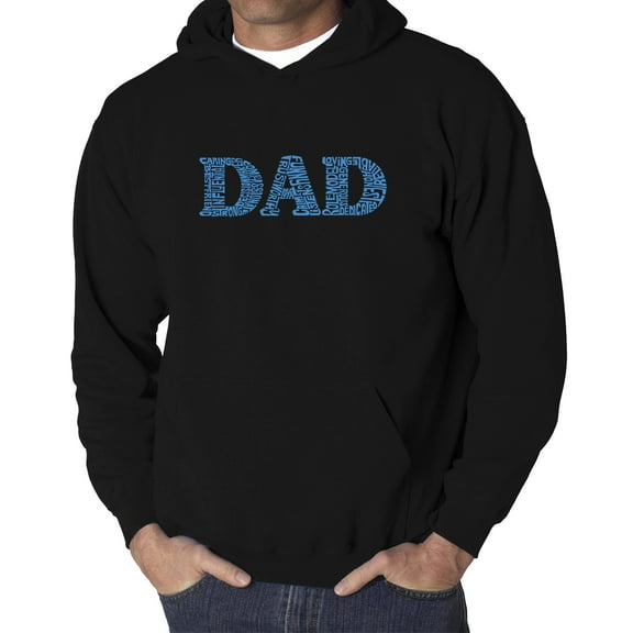 Men's Word Art Hooded Sweatshirt - Dad
