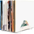 thumbnail image 4 of BYNNIX Clear Acrylic Vinyls Record Rack Elegant Acrylic Record Holder Elegant Display Rack for Vinyls Albums in Any Room, 4 of 9