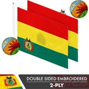Bolivia Bolivian Flag 3x5FT 5-Pack Double-sided Embroidered Polyester By G128