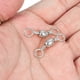 thumbnail image 5 of Giratorio de Carrete de Pesca, 30 Pcs 110lb Terminal de Acero al Carbono, Plateado, 5 of 6