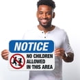 thumbnail image 2 of No Children Allowed In This Area, OSHA Sign,, 2 of 8