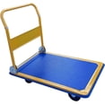 thumbnail image 5 of HPDAVV Foldable Platform Hand Truck - Foldable Dolly Cart 24" W x 35" L for Moving Easy Storage and 360 Degree Swivel Wheels 660lbs Capacity, Blue, 5 of 10