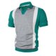 thumbnail image 5 of Ceisia Men's Polo Shirt | Slim Fit Short Sleeve Color Block Patchwork Stripe Polo | Breathable Wrinkle-resistant (Multiple Combinations) Gift, 5 of 7