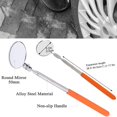 thumbnail image 5 of Telescopic Inspection Mirror, Round Car Inspection Mirror, Telescopic Mirrors, Adjustable Inspection Mirrors, for Auto Repair Vehicle Inspection Observation, 5 of 5