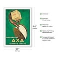 thumbnail image 2 of Axa Margarine - Freshness Guarantee (Garantie Fraîche) - Vintage French Advertising Poster by Leonetto Cappiello c.1931 - Fine Art Rolled Canvas Print 27in x 40in, 2 of 4