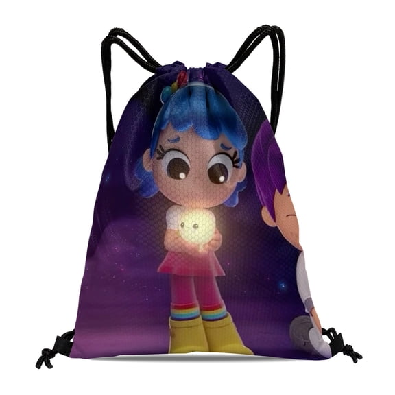 True and the Rainbow Kingdom Fitness Pack:Waterproof, suitable for hiking, yoga, swimming, travel, beach shopping, measuring 15.7*17.7 inches.