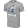 thumbnail image 2 of Men's Starter  Heather Gray Tampa Bay Lightning Arch City Team Graphic T-Shirt, 2 of 3