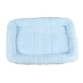 thumbnail image 1 of Acogedora y cálida colchoneta para patitas pequeñas, cama para perros y gatos de felpa suave en color azul S, 1 of 5