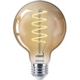 thumbnail image 3 of Philips Vintage 60W Equivalent Amber G25 Medium LED Decorative Light Bulb 565887, 3 of 5