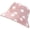 Pink, variant on Mens Bucket Hat Winter Thickened Warm Fashion Dots Ear Protector Cap Lady Outdoor Hiking Camping Fisherman Hat