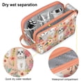 thumbnail image 4 of Toiletries Bag,Shih Tzu Dog and Pioneer Flower Mens Womens Toiletry Bag Bathroom Bag,Waterproof Toiletry Travel Bag Dopp Kit Shaving Bag 11x6.3x5.1 Inch, 4 of 5