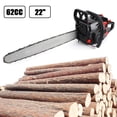 thumbnail image 2 of 62cc Chainsaw 22" Bar Powered Engine 2 Cycle Gasoline Chain Saw Red, 2 of 10