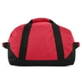 thumbnail image 6 of DALIX 14" Small Duffel Bag Gym Duffle Two Tone in Red with Shoulder Strap, 6 of 6