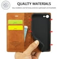 thumbnail image 6 of Compatible with iPhone 7 / 8 / SE 2020 / SE 2022 Wallet Case, PU Leather Flip Folio Case with Card Holders RFID Blocking Kickstand [Shockproof TPU Inner Shell] Phone Cover, Brown, 6 of 11