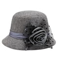 thumbnail image 4 of Sun Hats for Women Uv Protection Stylish Wide Brim Sun Hat with Elegant Floral Design Summer Beach Hat, 4 of 4