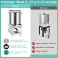 thumbnail image 2 of 84QT Stainless Steel Seafood Boil Pot with 200,000BTU Propane Burner, w/Basket for Outdoor Deep Fryer, Large Cooking Pot for Turkey Fryer, Crab, Crawfish, Shrimp, Lobster Boiling Stock Pot, 2 of 6