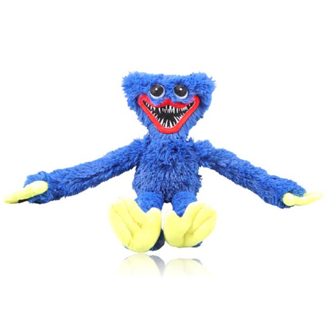 Muñeco de terror de peluche, decoración de estante de escritorio para Hotel de oficina, personaje de juego para niños, juguete espeluznante de miedo, regalo de vacaciones de Navidad azul Inevent BA002044-01