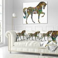 thumbnail image 3 of Designart Cheerful Horse - Animal Throw Pillow - 16x16, 3 of 5