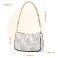 thumbnail image 3 of Womens Chain Shoulder Bag Retro Bohomia Pattern Classic Tote Handbags Fashion Clutch Hobo Purse with Zipper for Travel Casual, 3 of 7