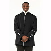 Men's Preacher Clergy Jacket Coat Clergyman Costume Outerwear