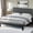 Gray, variant on UBesGoo Bed Frame Full Size Upholstered Platform Bed Frame with Headboard,  Mattress Foundation with Wood Support, Gray