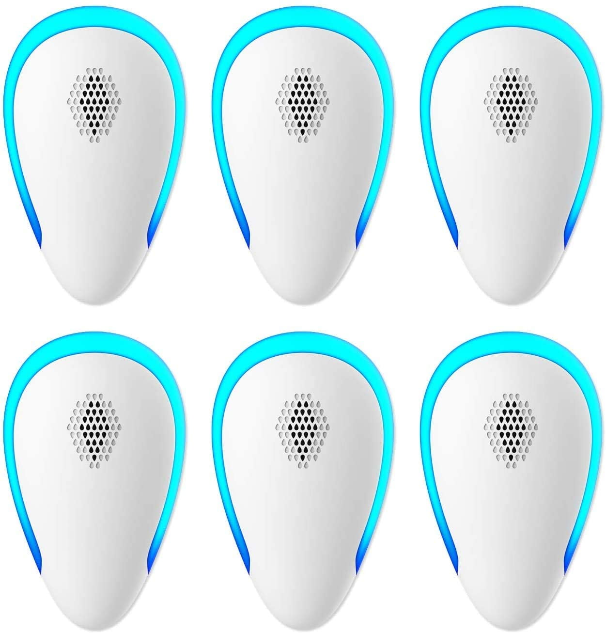 Ultrasonic Pest Repeller (6 Packs) Bug Repellent Plug in, Mosquito Repellent Indoor, Electronic Pest Control for Ant, Mosquito, Mice, Spider, Roach, Rat, Flea, Fly