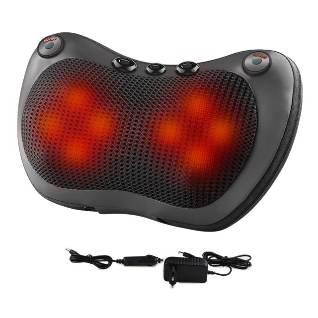Almohada de masaje para espalda, cuello y hombros Masajeador de rodillos eléctrico Tan Jianjun unisex