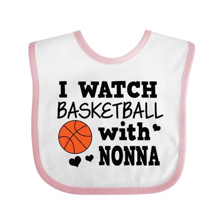 

Inktastic I Watch Basketball with Nonna Gift Baby Boy Bib