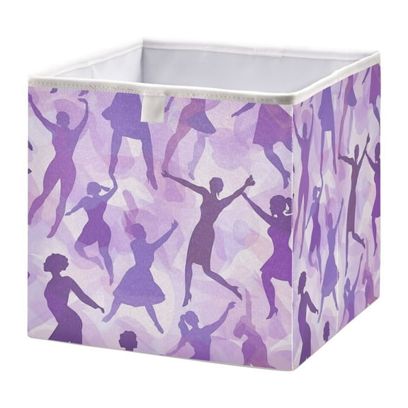 Cabinet Storage Basket 11.02x11.02x11.02 Inches Storage Box Foldable, Storable and Easy to Assemble ，Open Home Storage Bins ，Closet Storage Bins Dance