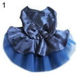 thumbnail image 2 of SPRING PARK Dog Puppy Solid Color Bow Gauze Tutu Sequin Princess Skirt Pet Summer Vest Dress Clothes, 2 of 7