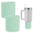 thumbnail image 1 of Funda de Botella de Agua de Silicona [2PCS] - Funda Protectora Antideslizante para Proteger Botellas de Agua de Rasguños - [Verde Claro - 3.2 IN], 1 of 7