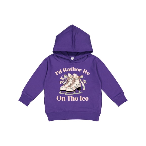 Inktastic Ice Skating Girls Figure Skater Id Rather Be on the Ice Toddler Hoodie