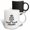 Multicolor, variant on 3drose, Keep Calm and Paint Your Dreams Typography - Creative Quote with Crown, 11oz Two-tone Blue Mug