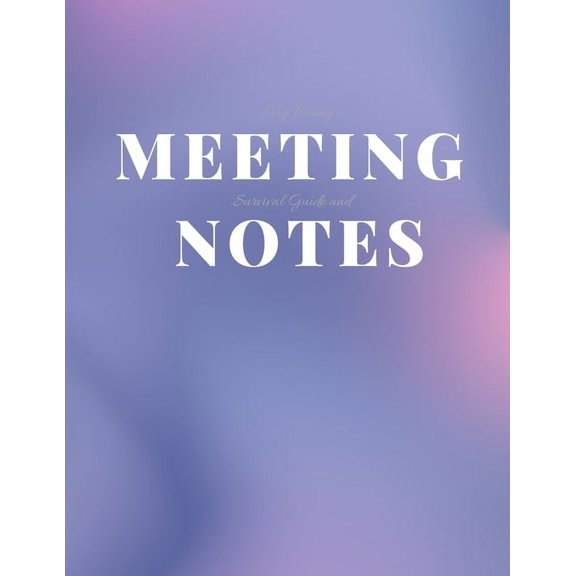 My Boring Meeting Survival Guide and Notes: 8.5x11 Meeting Notebook and Puzzle Book (Paperback)