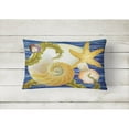 thumbnail image 2 of Carolines Treasures PRS4056PW1216 Cut Nautilus And Starfish Canvas Fabric Decorative Pillow  12H x16W multicolor, 2 of 4