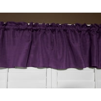 faux burlap window valance 58 wide eggplant