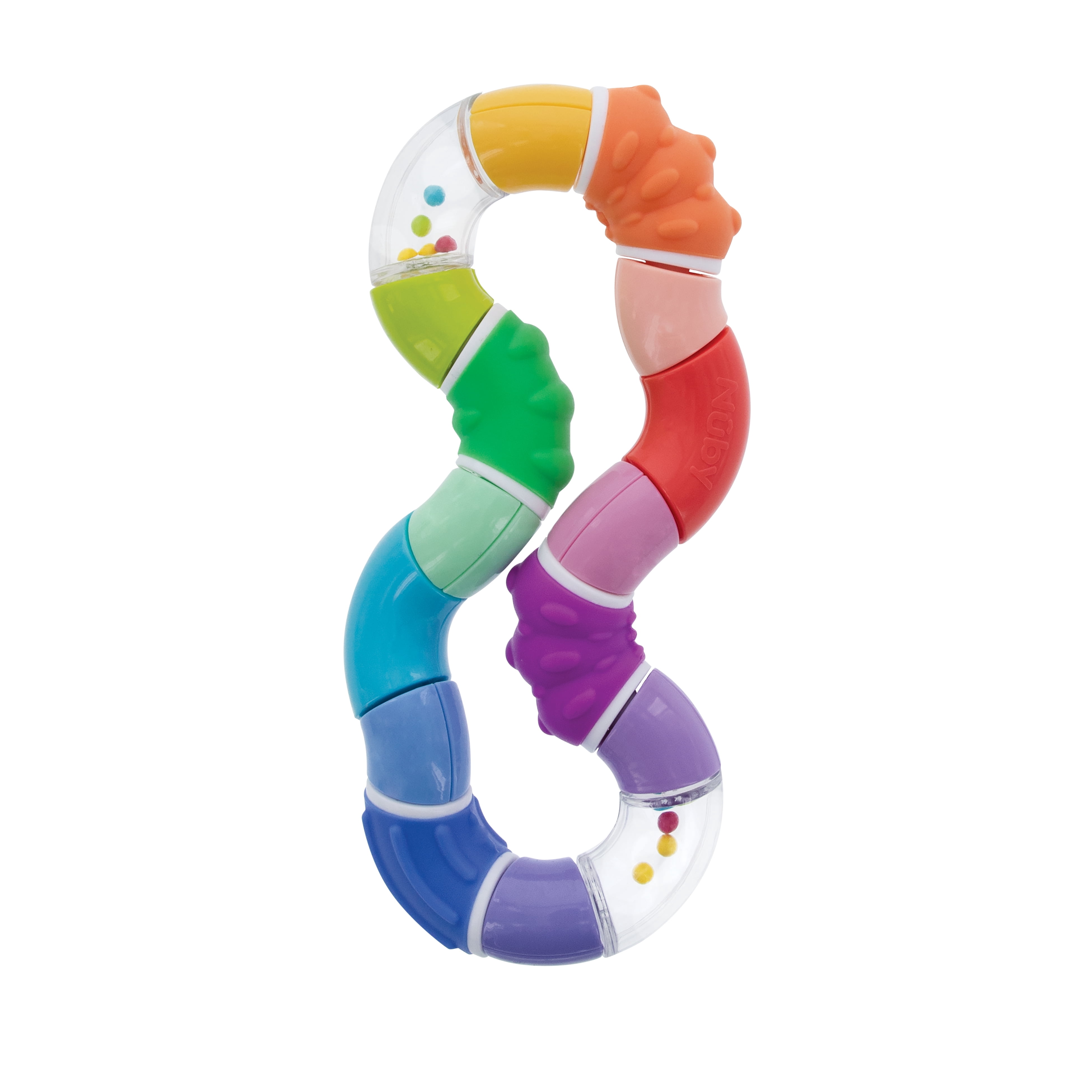 Nuby Twista Teether Toy for Babies and Infants, Multicolor Design