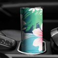 thumbnail image 6 of Aloha Hawaiian Hibiscus Flowers Stainless Steel Slim Insulated Water Bottles Tumbler with Lid and Straw, Leak Proof Water Bottles for Kids Girls Boys Men Women, 6 of 7