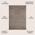 thumbnail image 4 of JONATHAN Y SANTA MONICA 3 x 5 Area Rug, Sukie Offset Stripe - Brown/Beige, SMB133B-3, 4 of 8