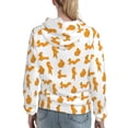 thumbnail image 7 of Lsque Cartoon Squirrel Pattern Casual Women's Hoodie,Hooded Sweatshirt with Kangaroo Pocket,Pullover Hoodie with Eye-catching Drawstrings-Large, 7 of 7