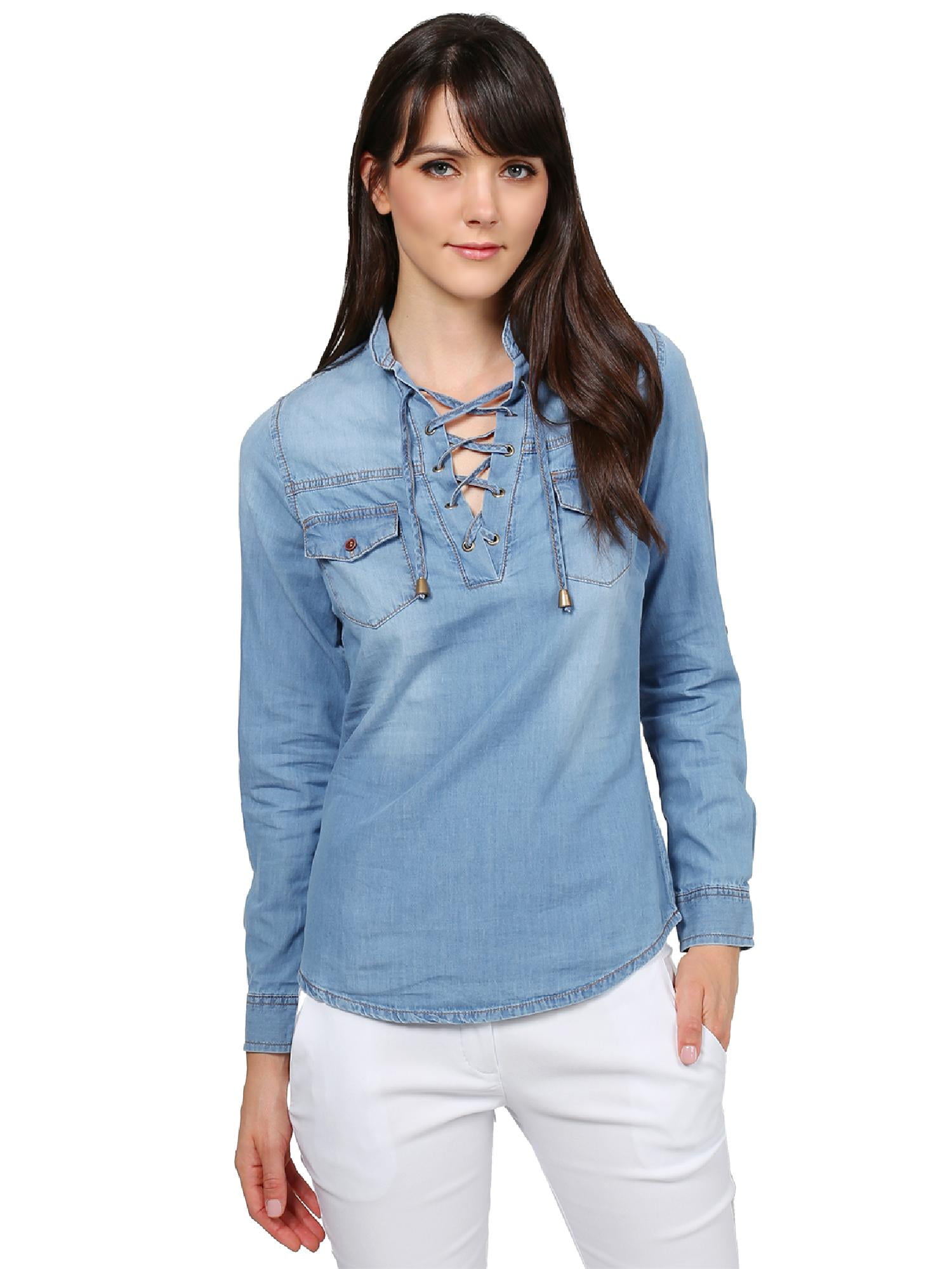 Long Sleeve Mandarin Collard Neck 