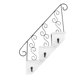 thumbnail image 1 of Estante de pared de hierro forjado para plantas, sin perforaciones, para colgar en la pared, para dormitorio y sala de estar (blanco), 1 of 8