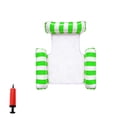 thumbnail image 2 of Ohmyroo Inflatable Floating Lounger Thickened Striped Swimming Pool Raft For Summer, 2 of 6