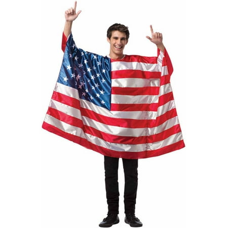 USA Flag Tunic Men's Adult Halloween Costume, One Size,