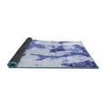 thumbnail image 2 of Ahgly Company Indoor Round Abstract Blue Modern Area Rugs, 6' Round, 2 of 4