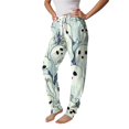 thumbnail image 5 of Hearthz Halloween Print Womens Pajamas Pants Ghost Pumpkin Bat Print Jogger Lounge Pants Elastic Waist Lounge Pants Women with Cuffed Ankles, 5 of 6